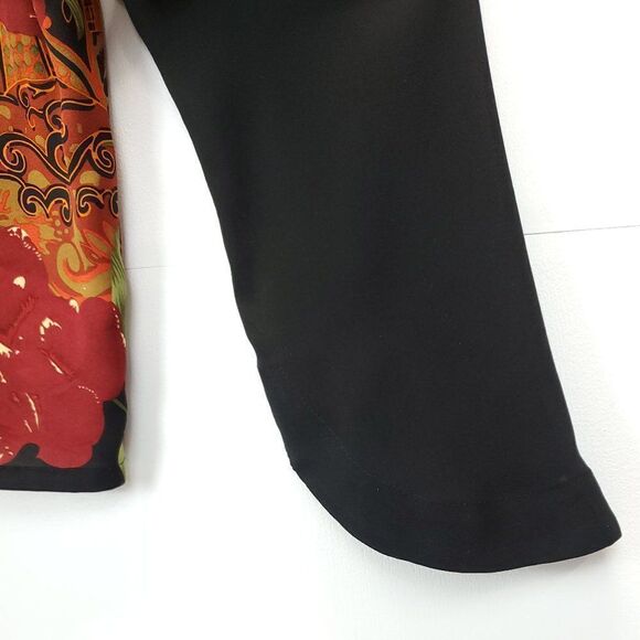 Harari Vintage Pure Silk Floral Long Sleeve Blouse D-0096c5 - Picture 9 of 9